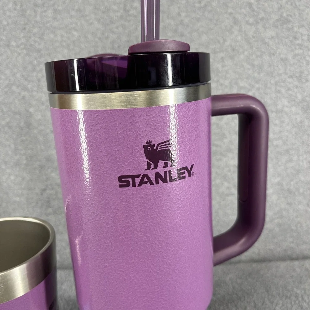 Stanley 40 oz Quencher H2.0 Tumbler Hammertone Lilac & Beer‎ Pint 16 oz Purple